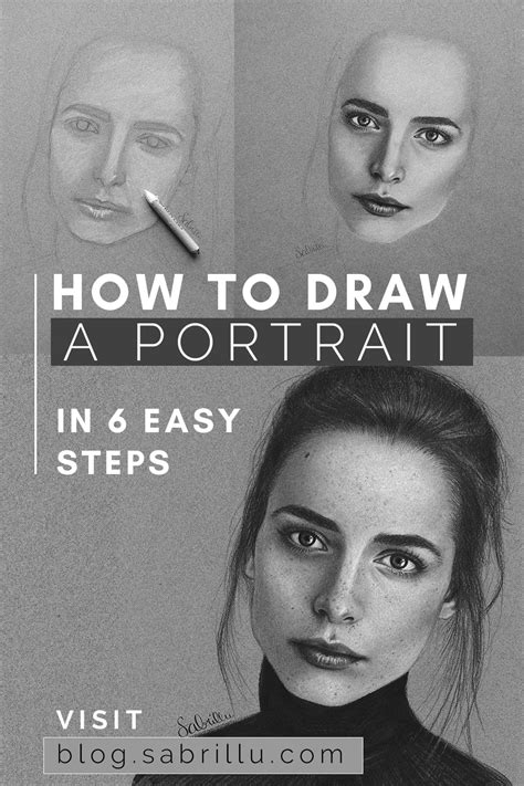 How To Draw Portrait EASILY .